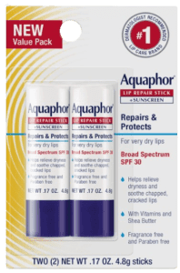Aquaphor Lip Repair Ointment.